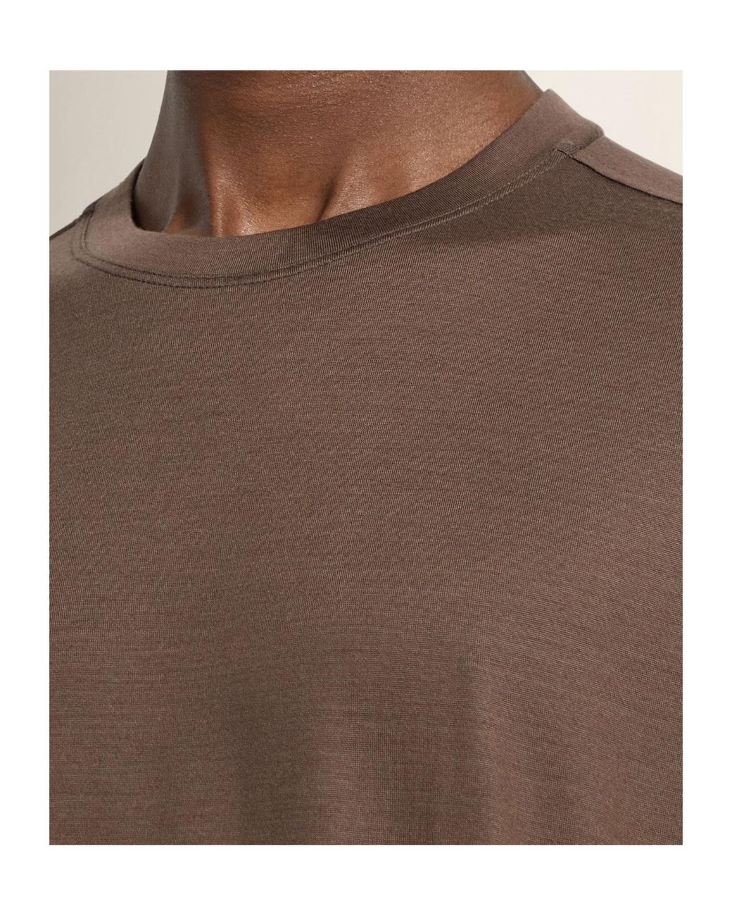 Zegna Brown Vellus Aureum T-Shirt for men