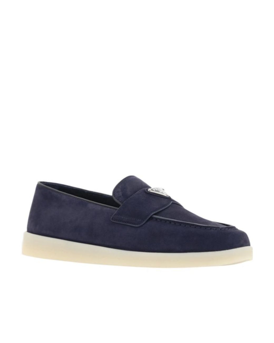 Prada Blue Suede Loafers for men
