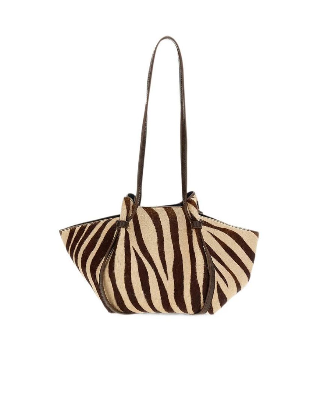 Yuzefi Metallic Zebra Print Shoulder Bag for men