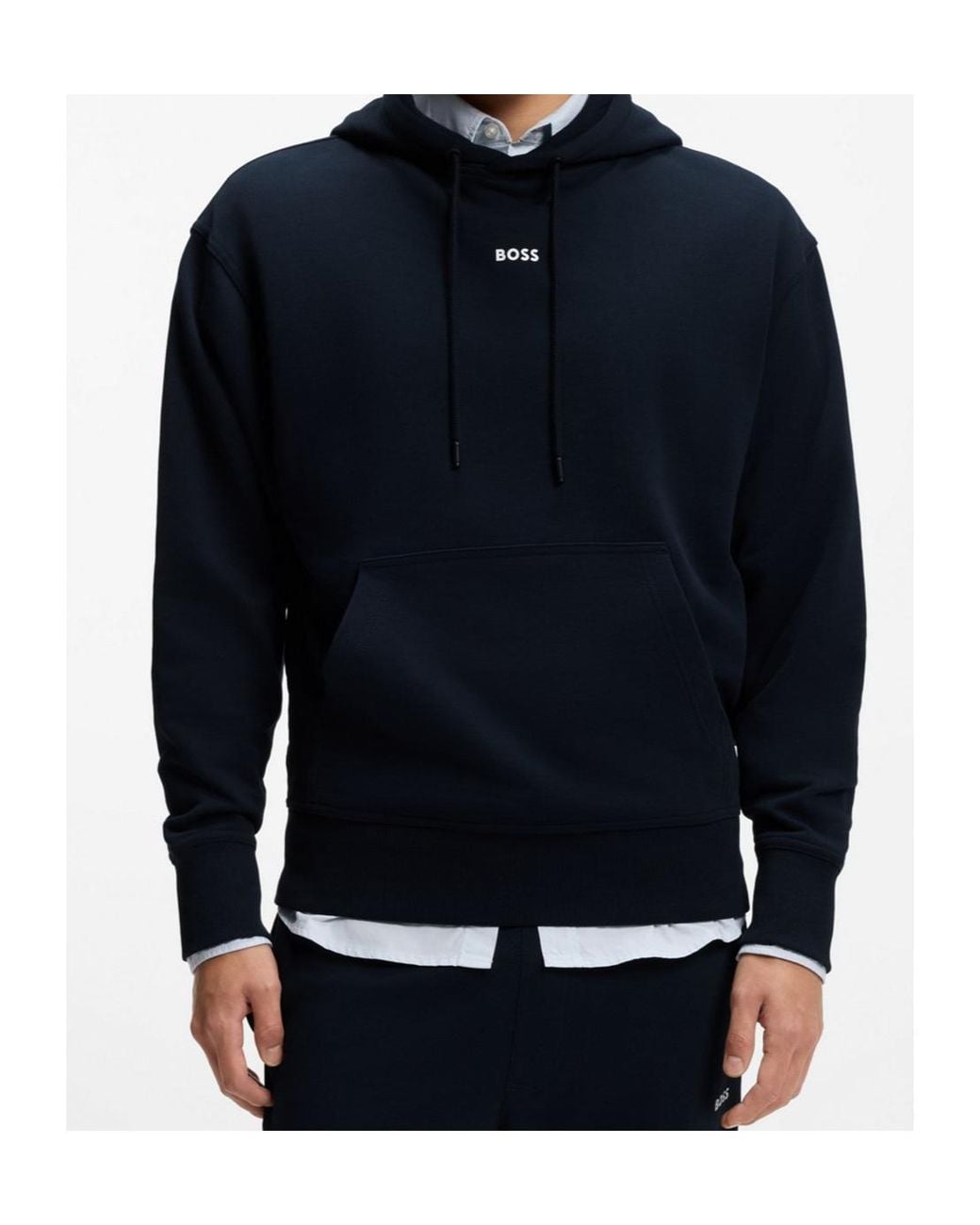 Boss Blue Hooded Track Pants Set (Set Of Two) for men