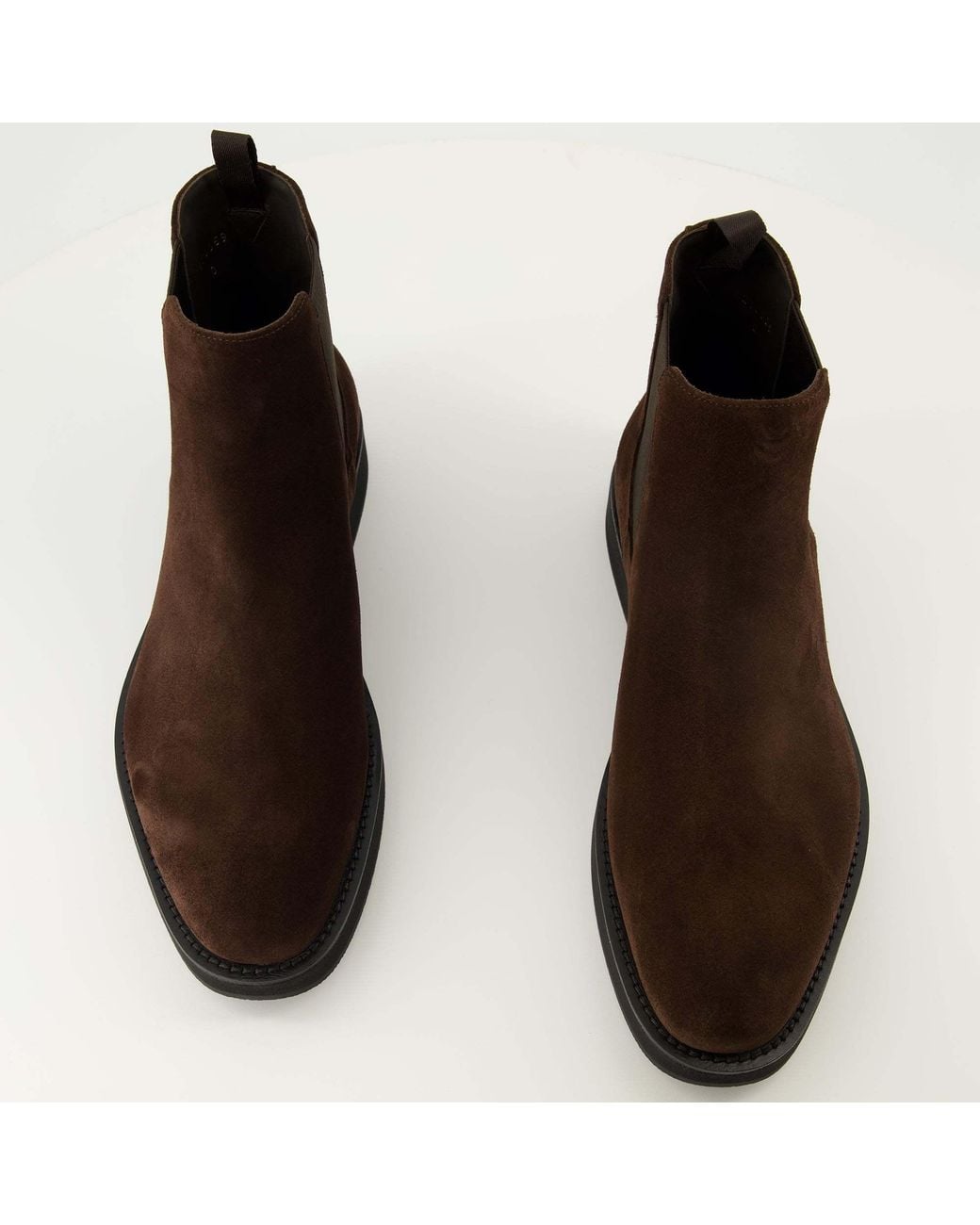 Prada Brown Suede Chelsea Boots for men