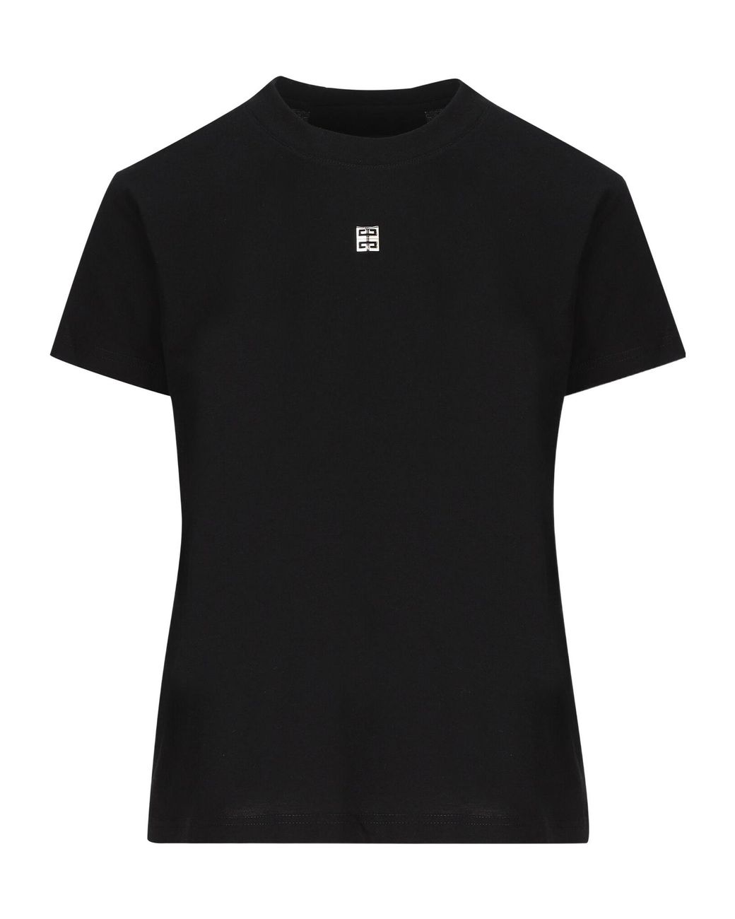 Givenchy Black 4G Plaque Crewneck T-Shirt