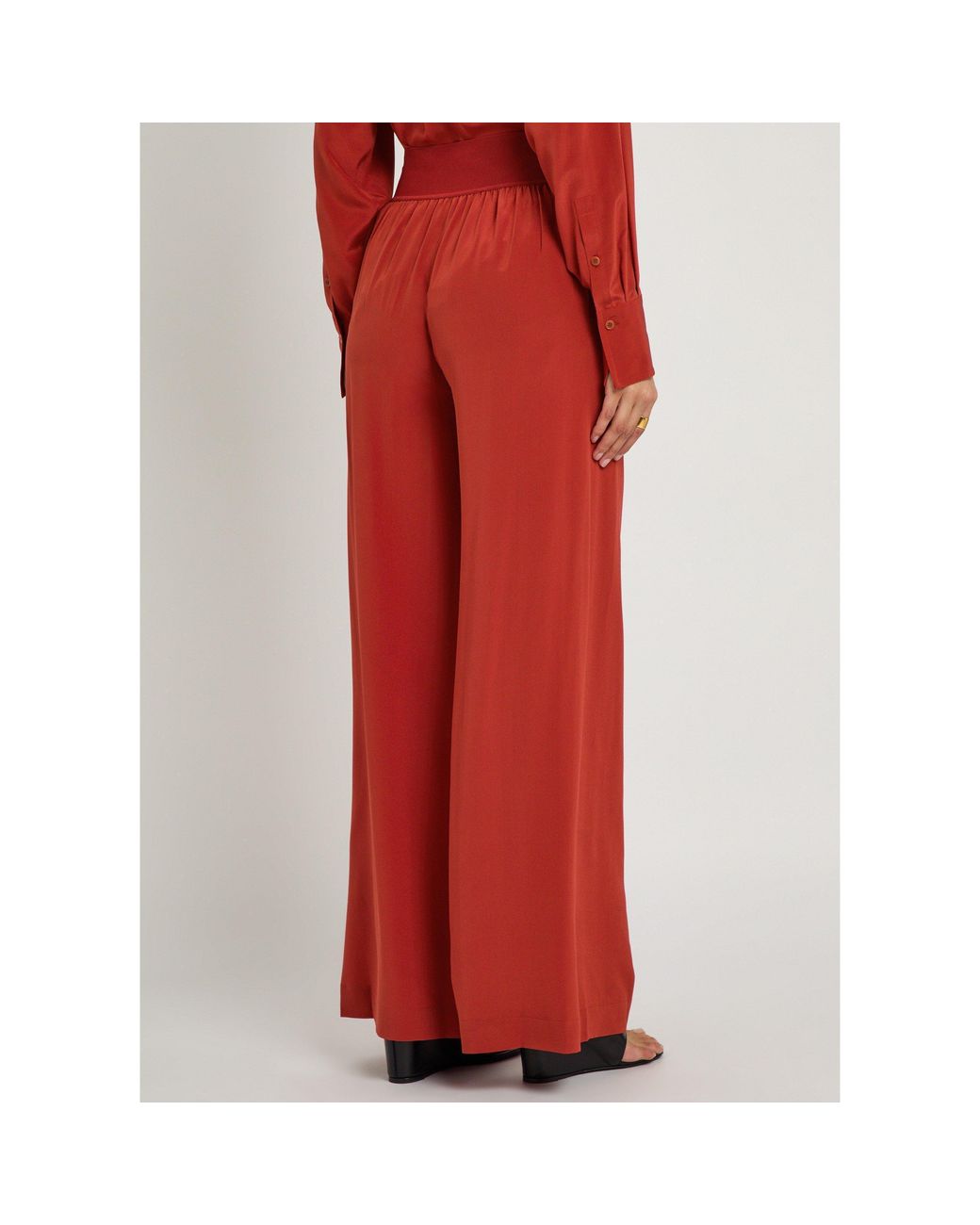 Joseph Red Wide-Leg Casual Pants