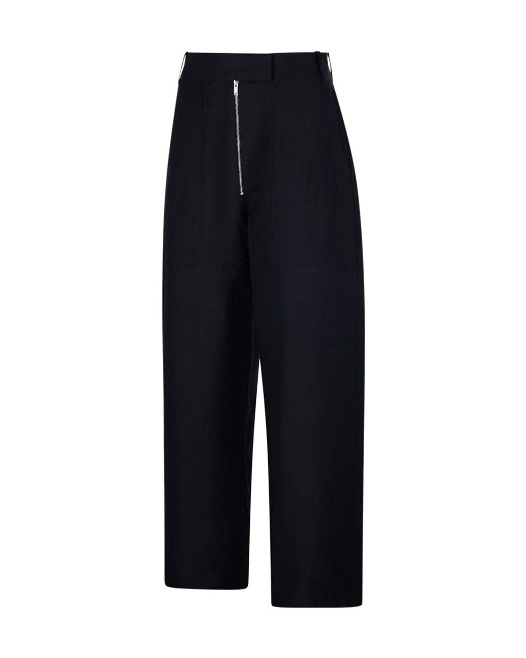 Studio Nicholson Blue Zip-Up Palazzo Trousers
