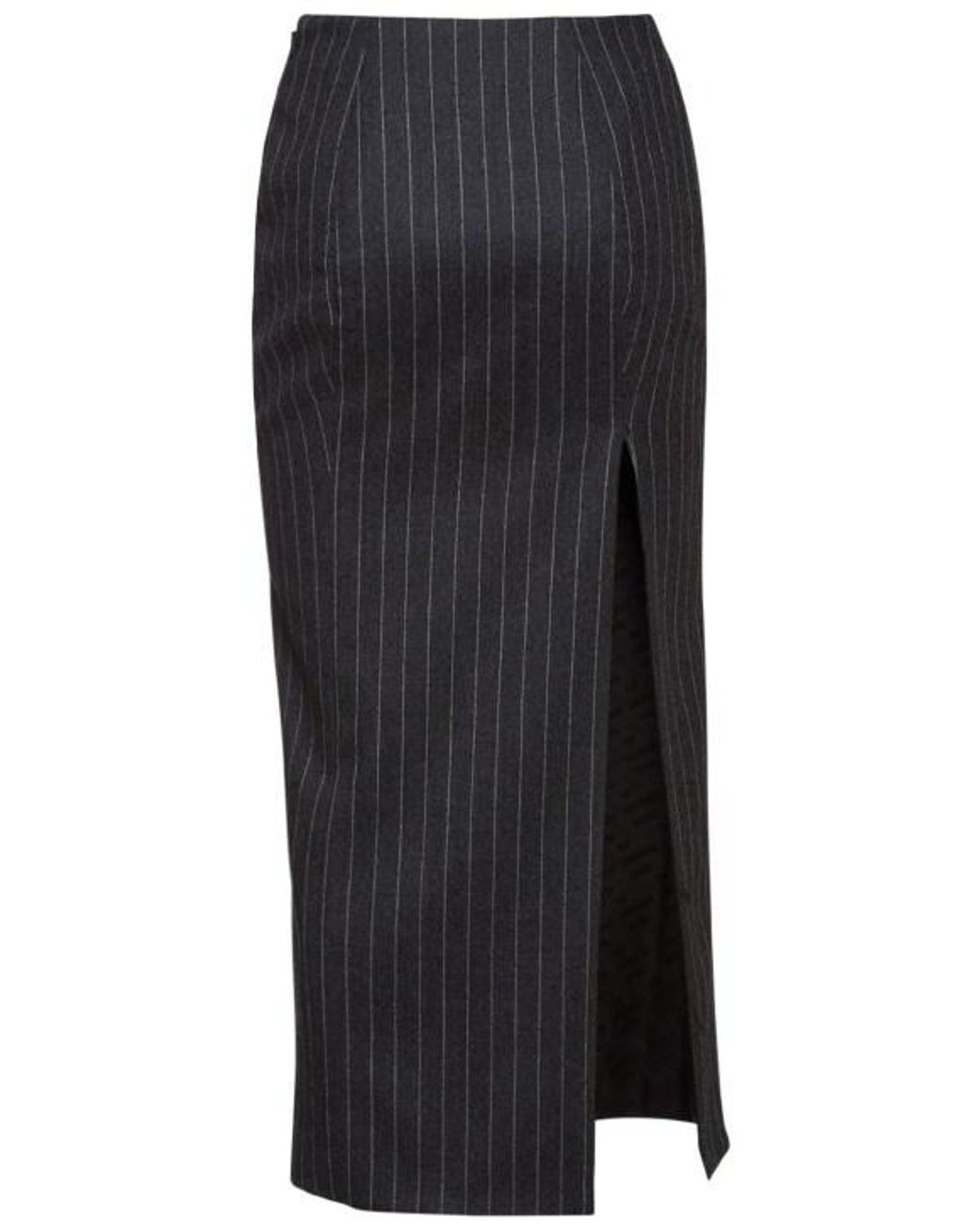 Versace Black Striped Skirt