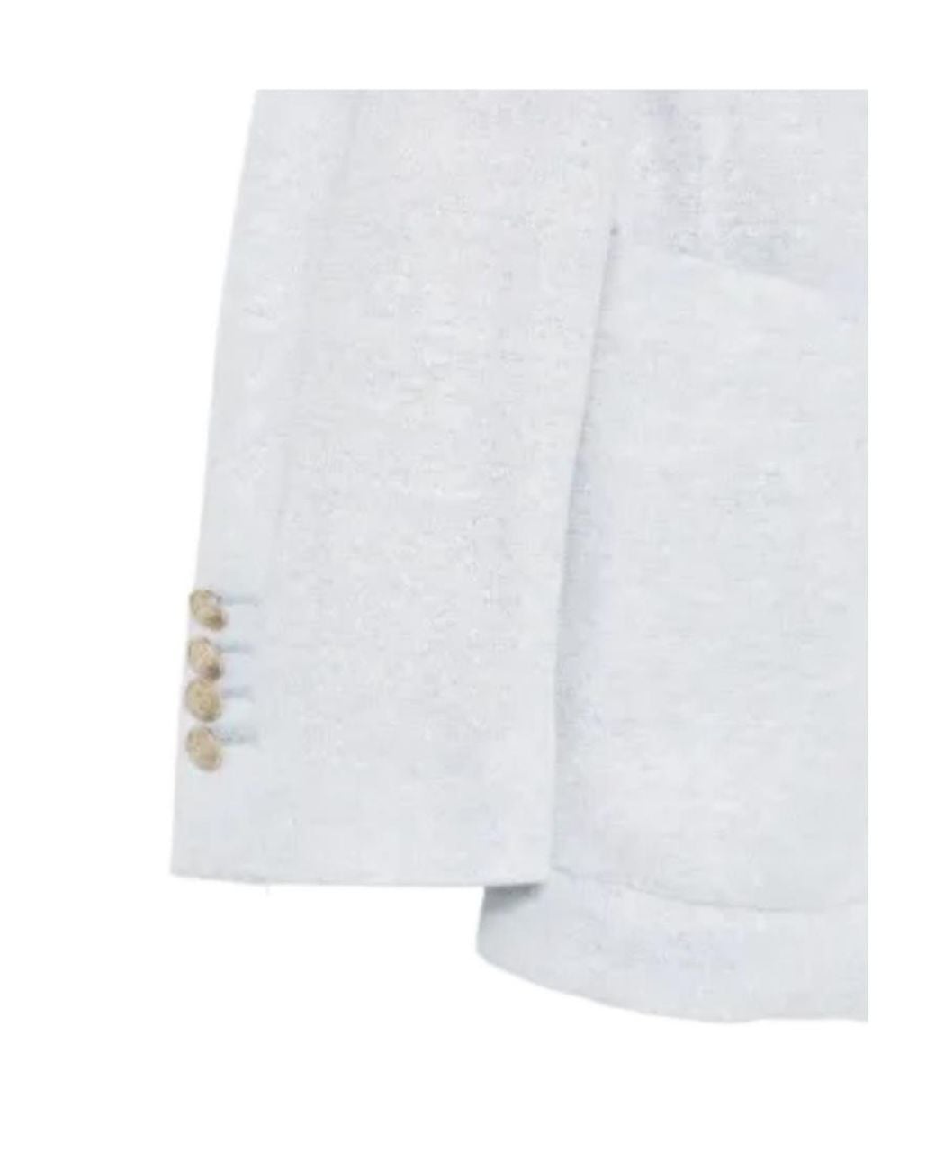 Eleventy White Double-Breasted Suit Jacket for men