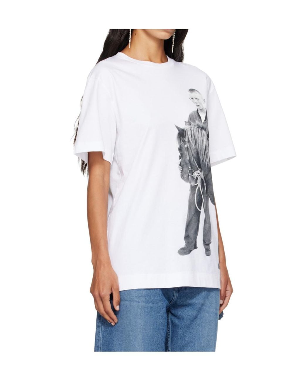 Simone Rocha White Printed T-Shirt