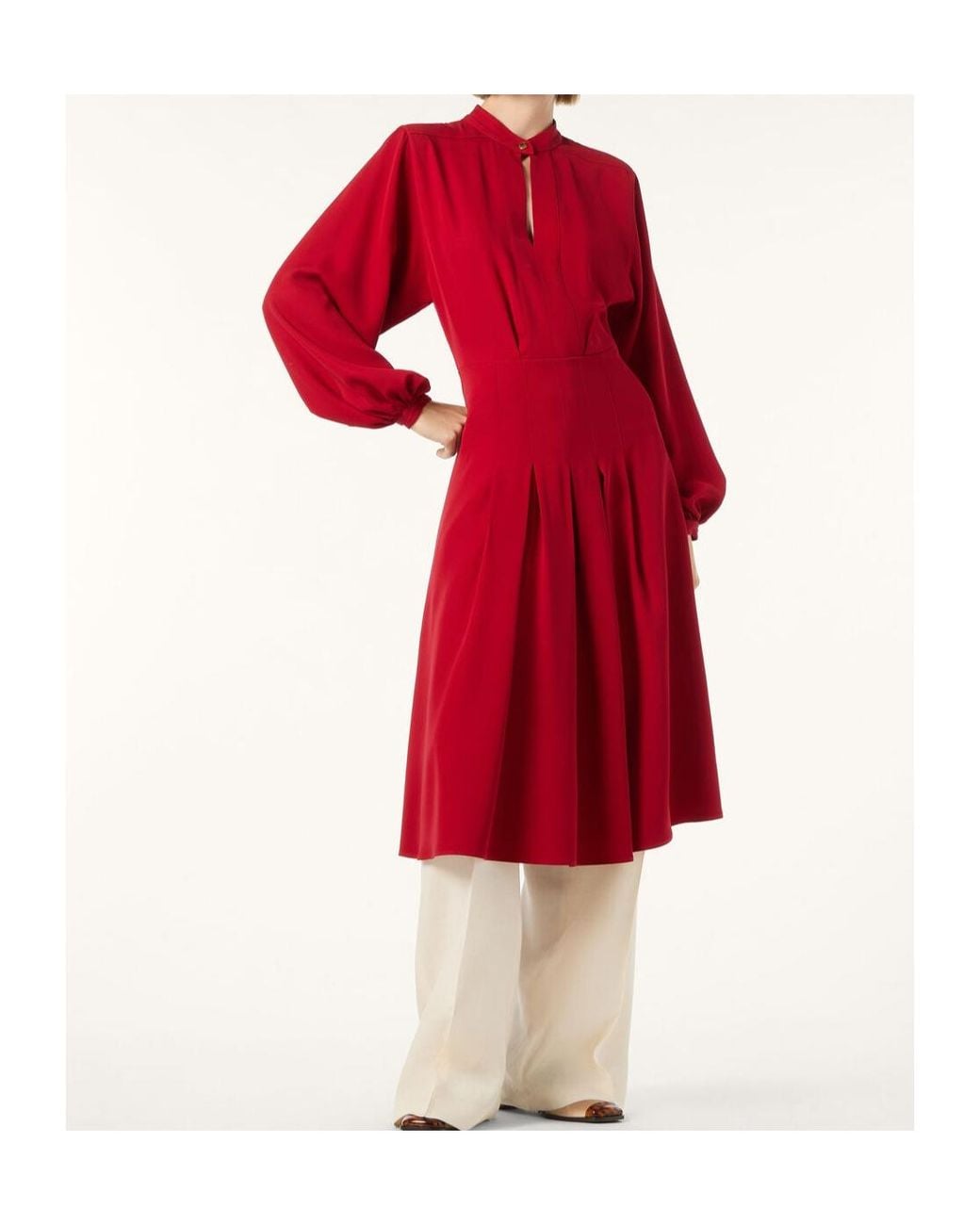 Loro Piana Red Haileen Dress
