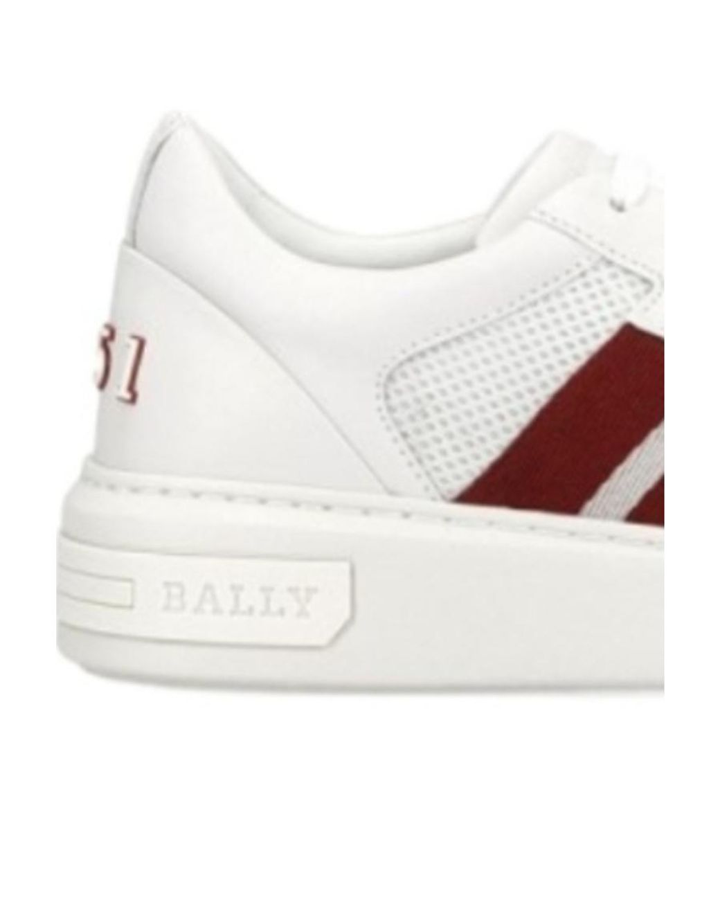 Bally White Logo-Lacing Casual Sneakers for men