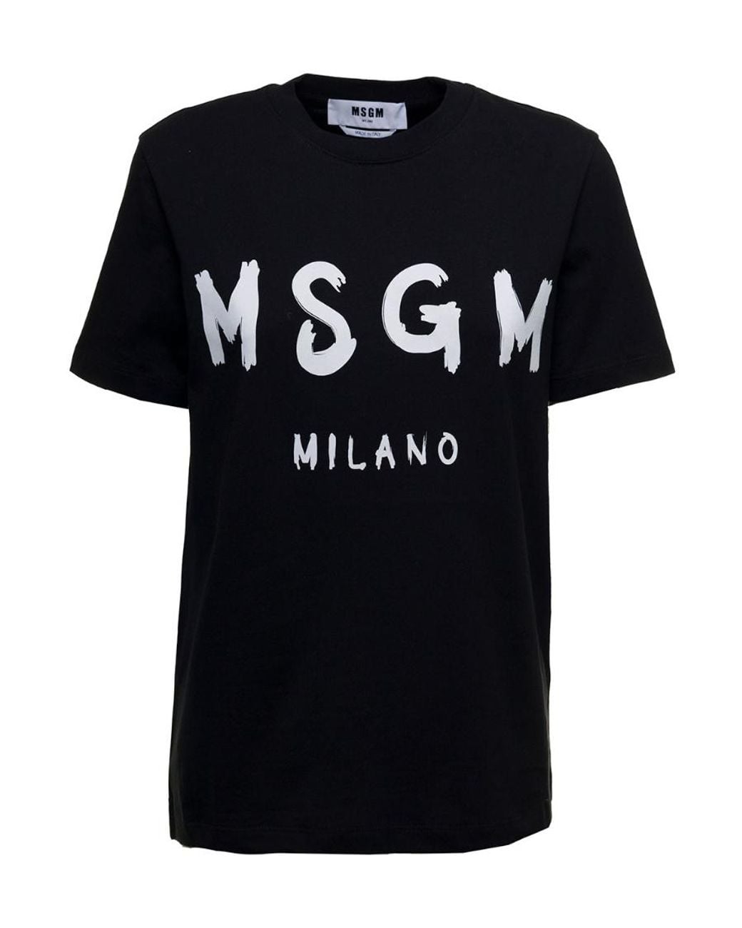 MSGM Black An Open-Necked Shirt