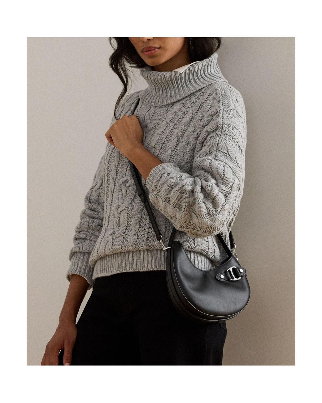 Ralph Lauren Black Fashion Tasha Mini Shoulder Bag