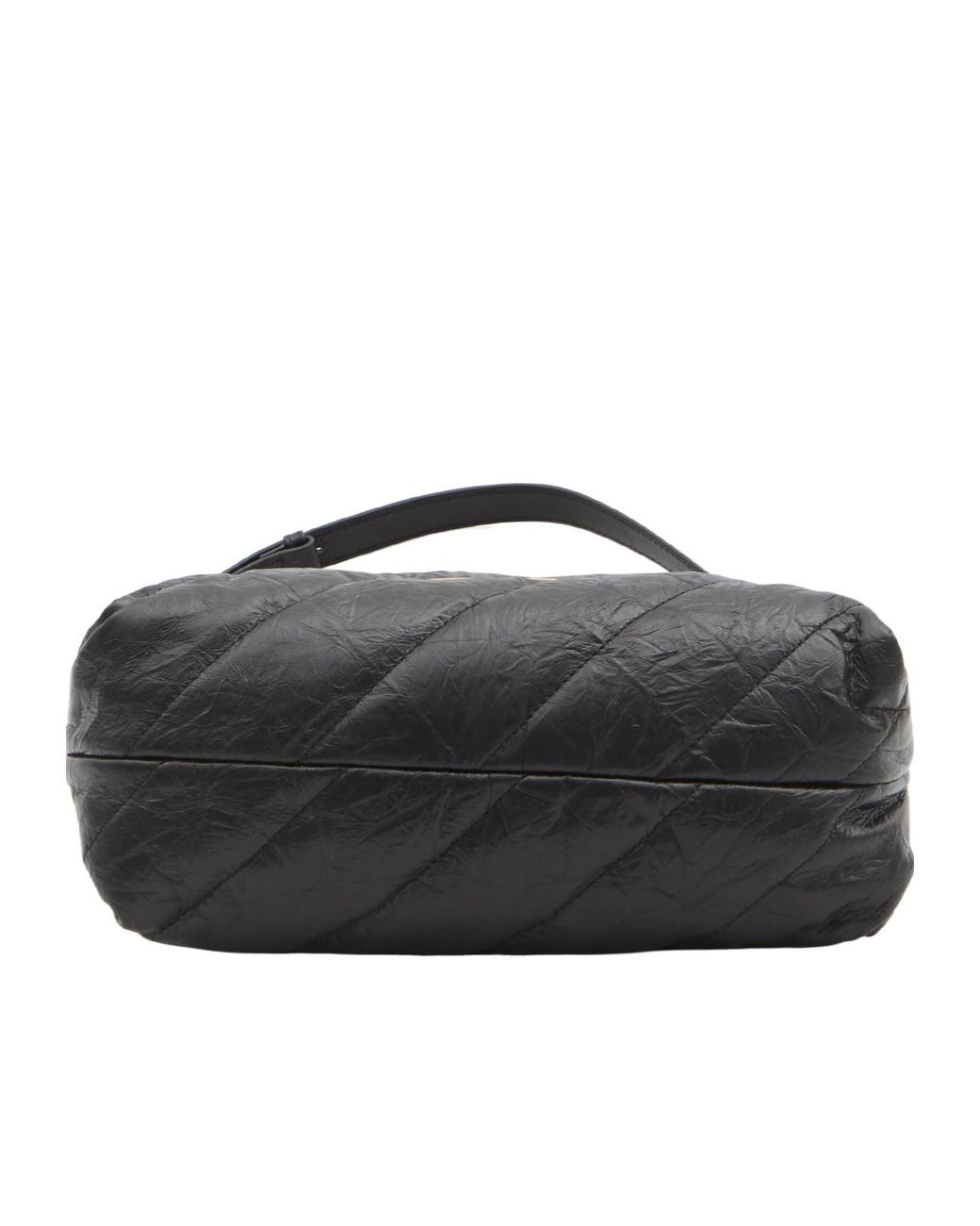 Balenciaga Black Crush Zipped Hobo Bag