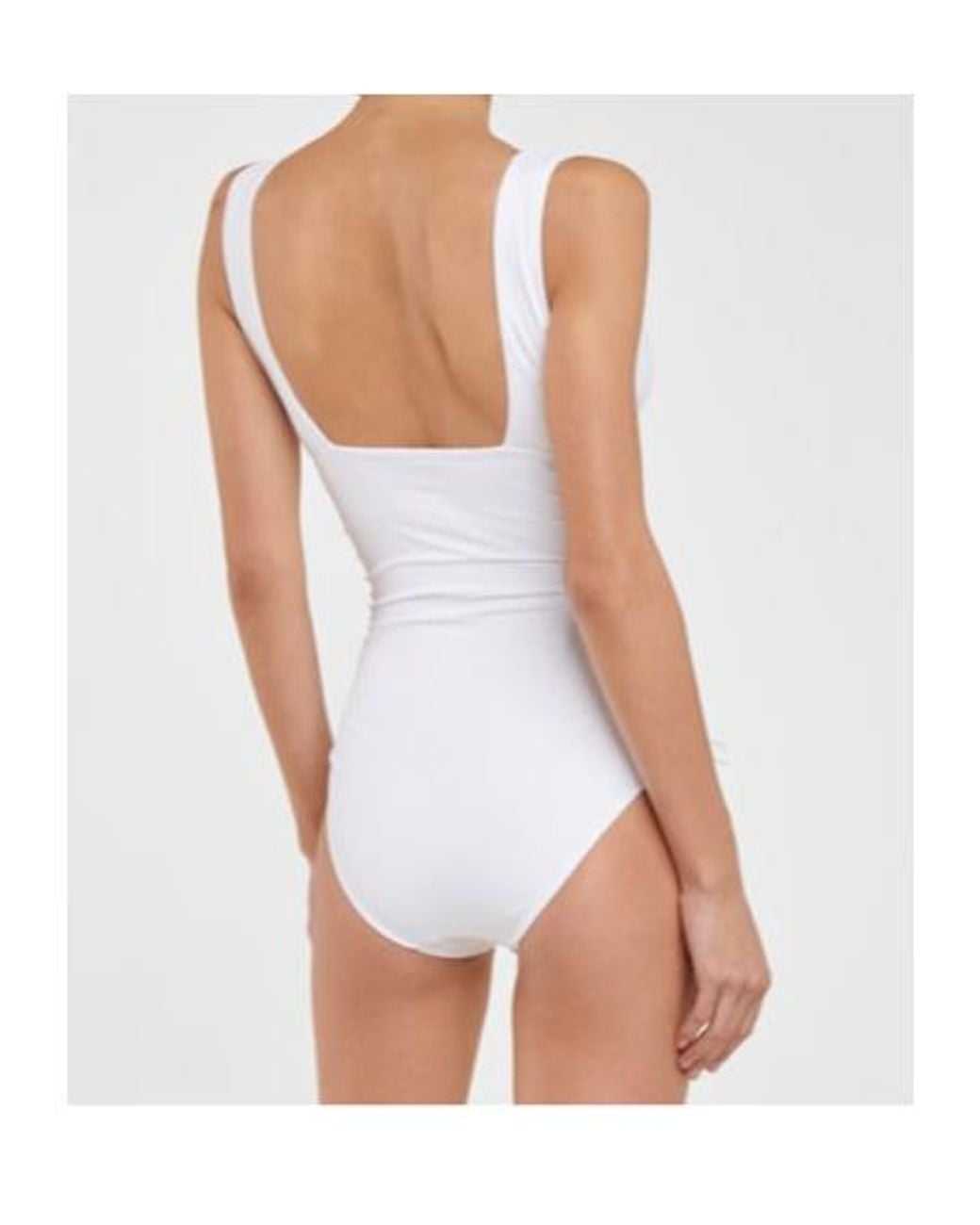 Melissa Odabash White Chile Ruched Swimsuit