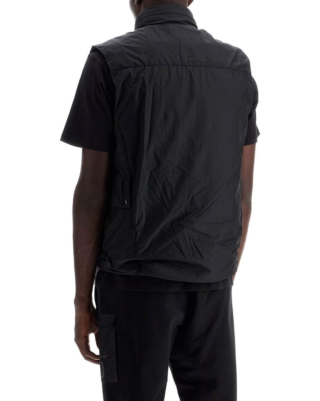 C P Company Black Logo Jacket for men