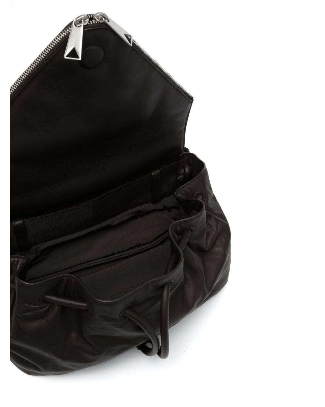 Bottega Veneta Black Envelope-Style Belt Bag for men