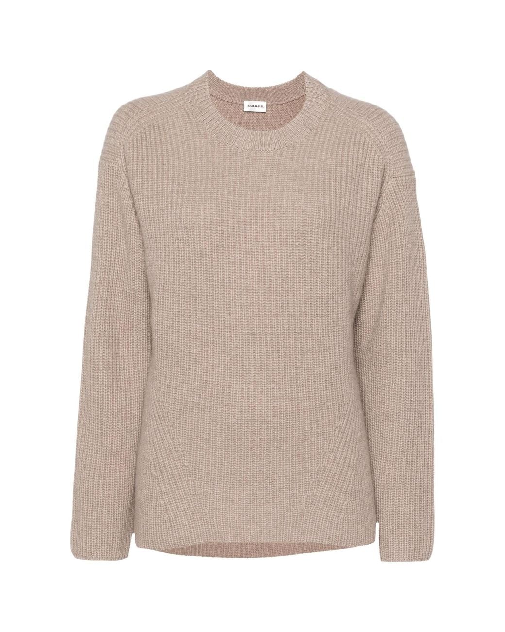 P.A.R.O.S.H. Natural Crew-Neck Cashmere Jumper