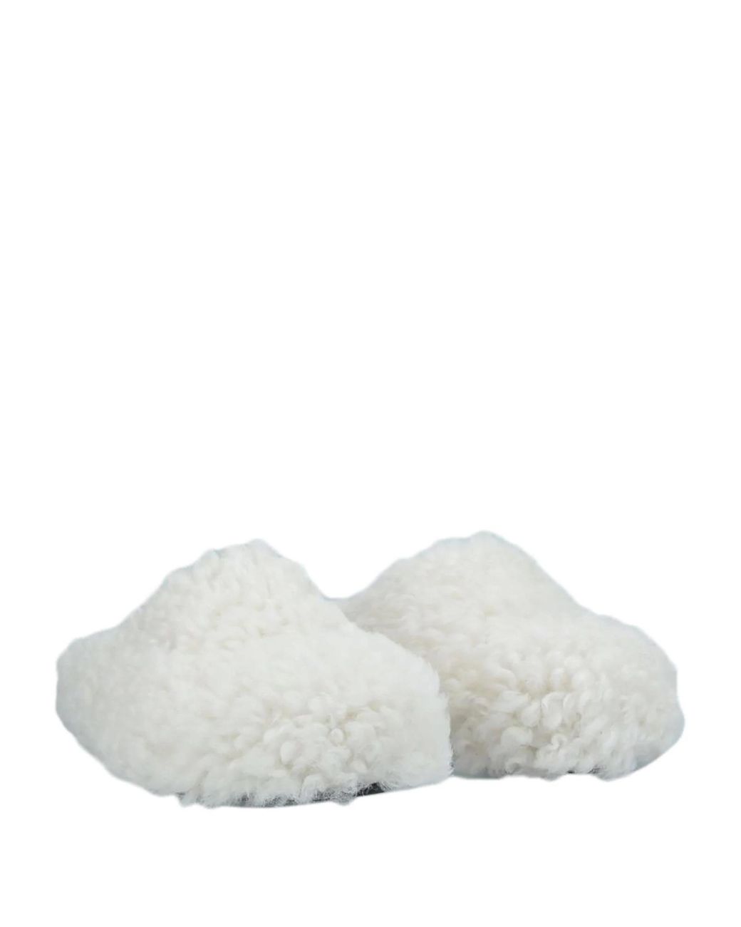 Marni White Solid Color Round-Toe Leather Shoes