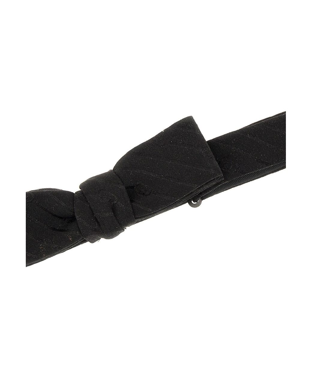 Gucci White Logo Detailed Bow Tie for men