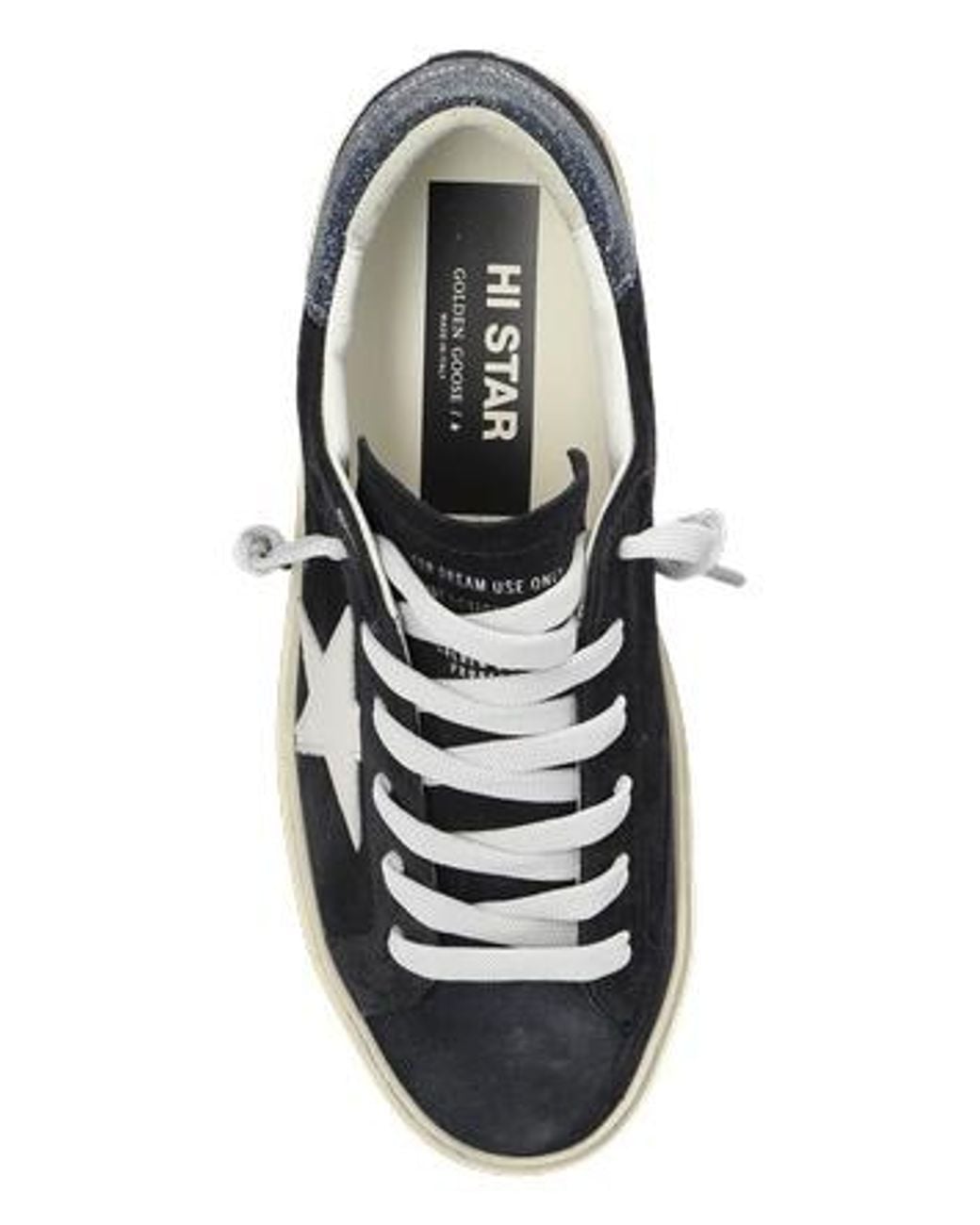 Golden Goose Deluxe Brand Black Hi Star Low-Top Sneakers