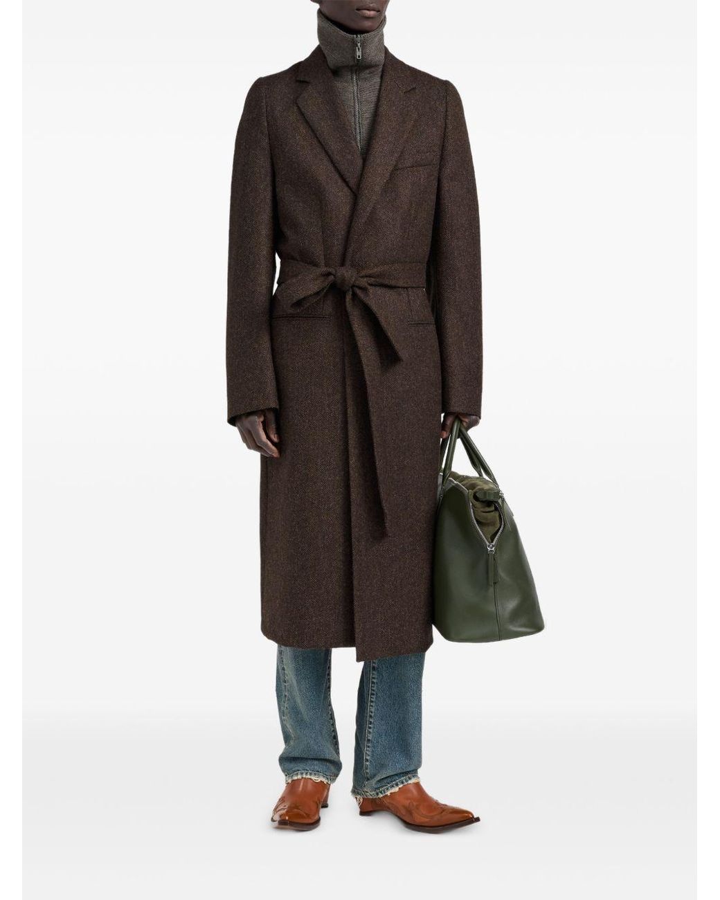 Maison Margiela Black Four Stitches Coat for men