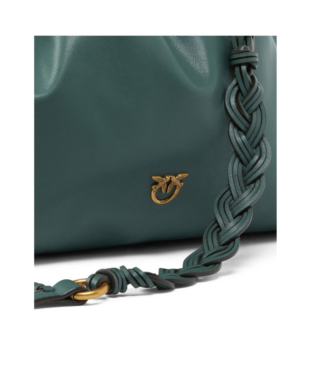 Pinko Green Maxi Clutch Bag