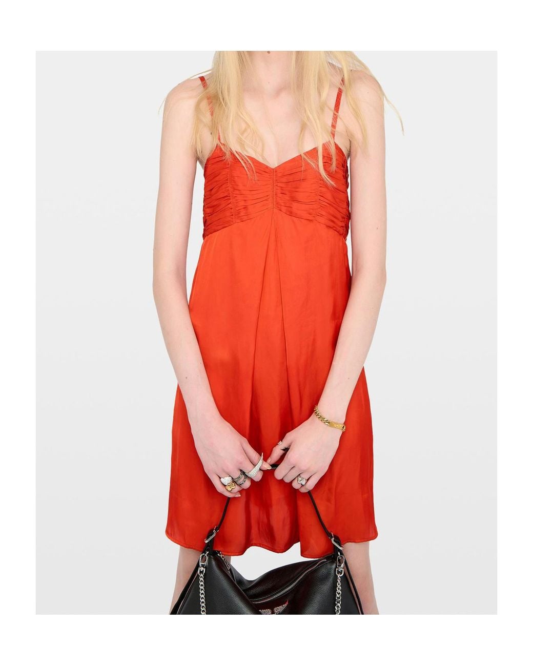 Zadig & Voltaire Red Suspender Dress