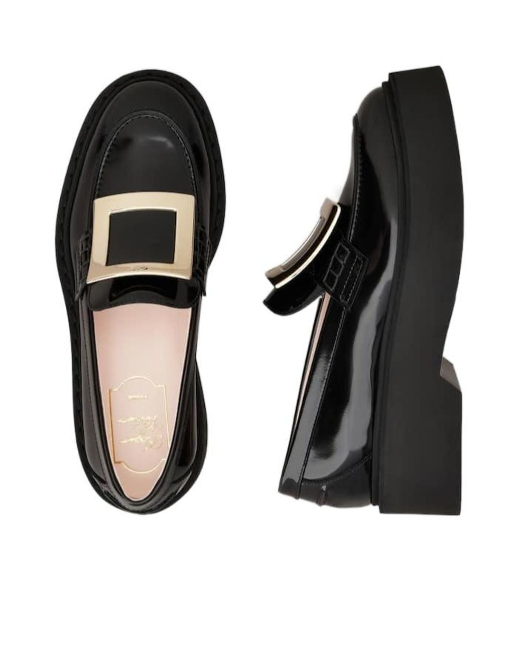 Roger Vivier Black Viv' Rangers Loafers
