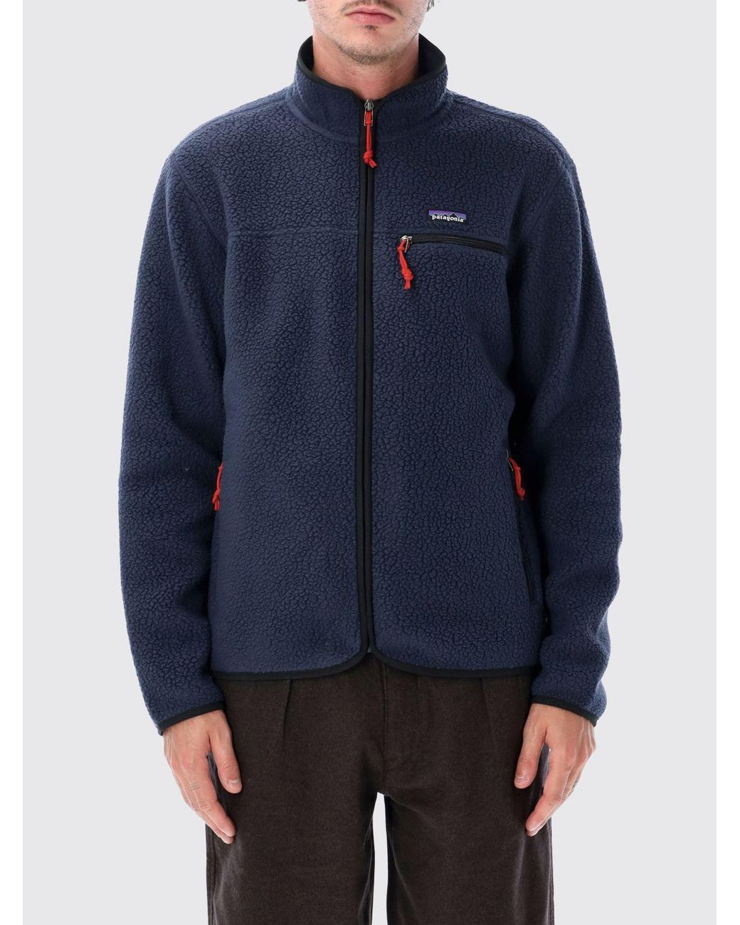 Patagonia Blue Zip-Up Fleece Jacket for men