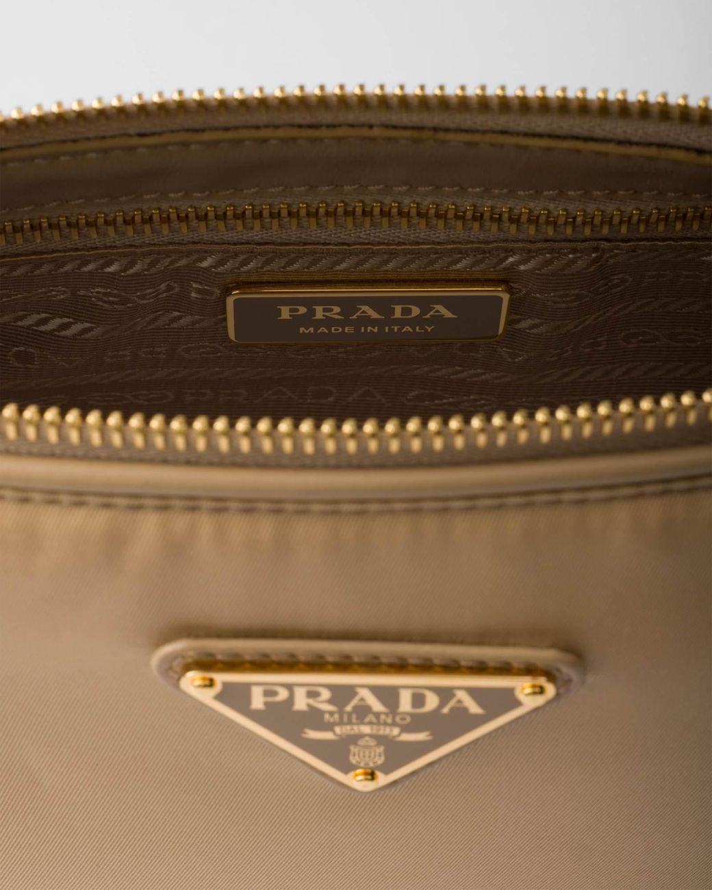 Prada Natural Re-Nylon Small Shoulder Bag