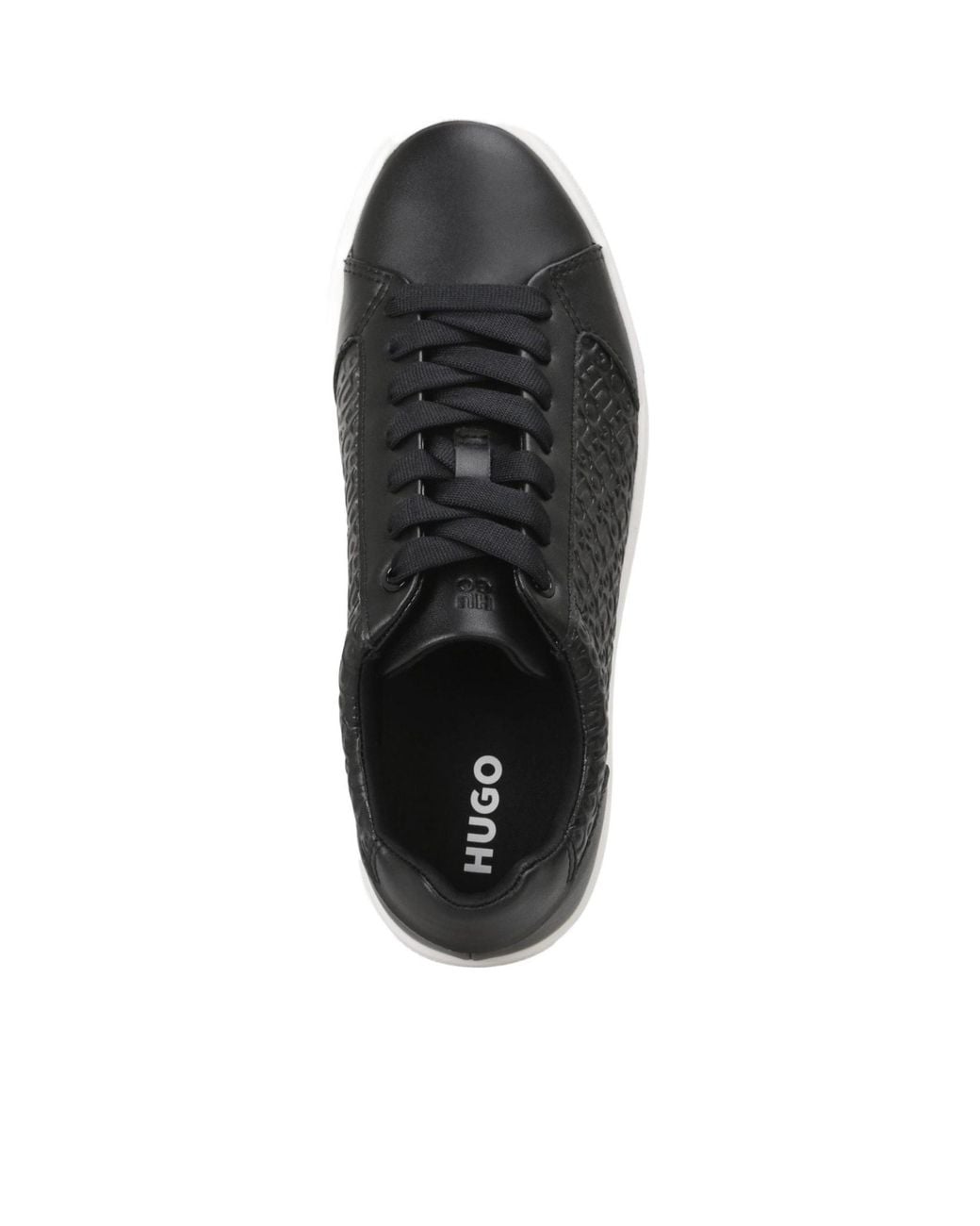 Boss Black Embossedleather Lowtop Sneakers