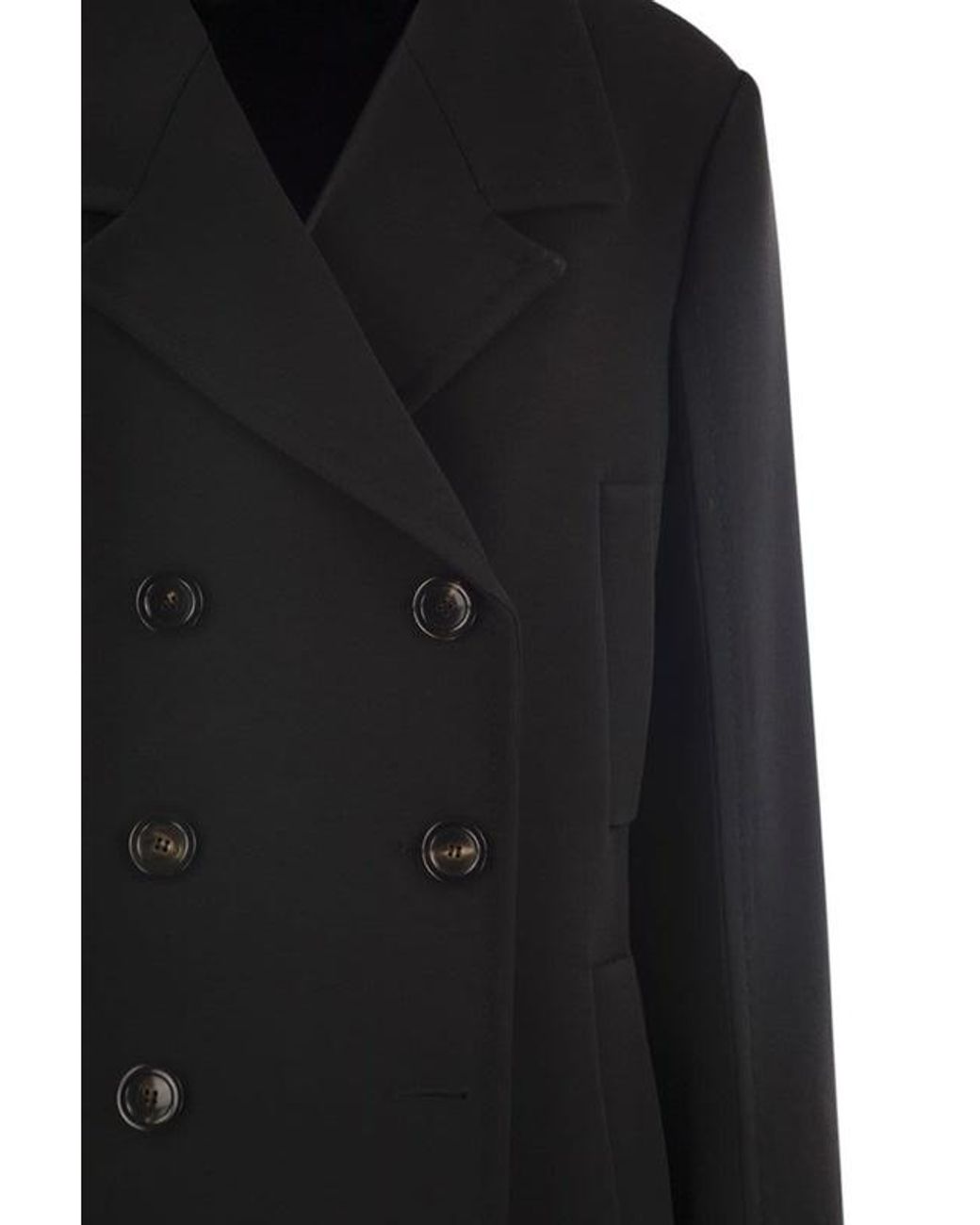 Max Mara Black Studio Janzir Double-Breasted Jacket