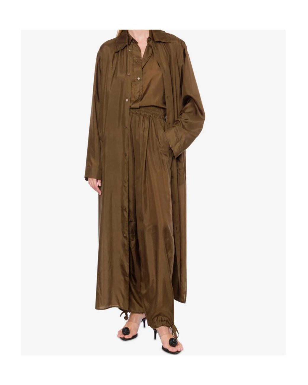 Philosophy Di Lorenzo Serafini Natural Washed Habotai Silk Duster