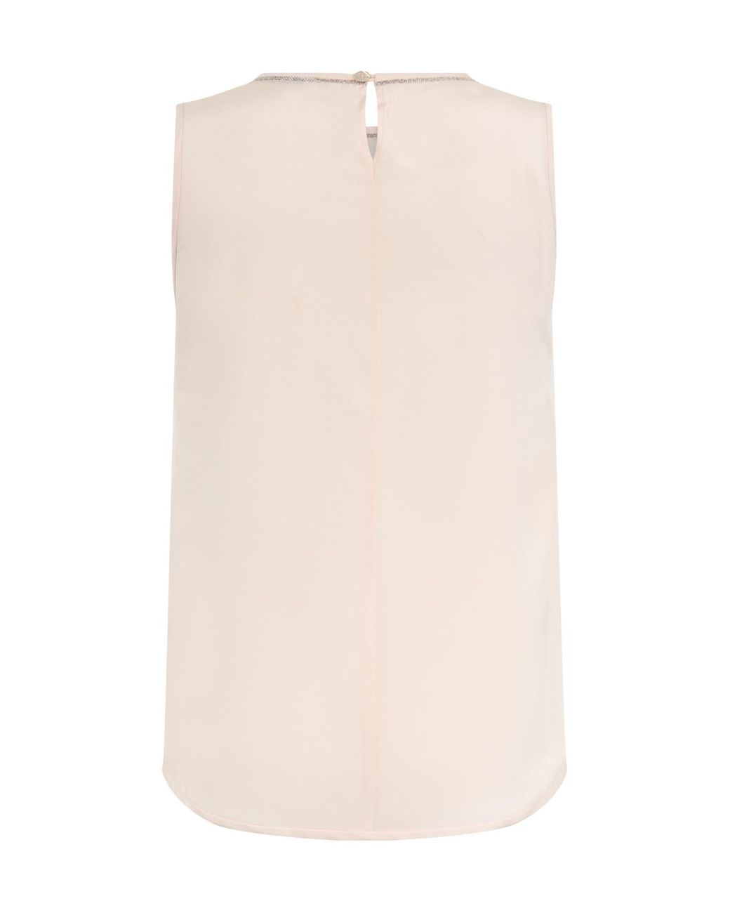 Peserico Natural Crewneck Sleeveless Top
