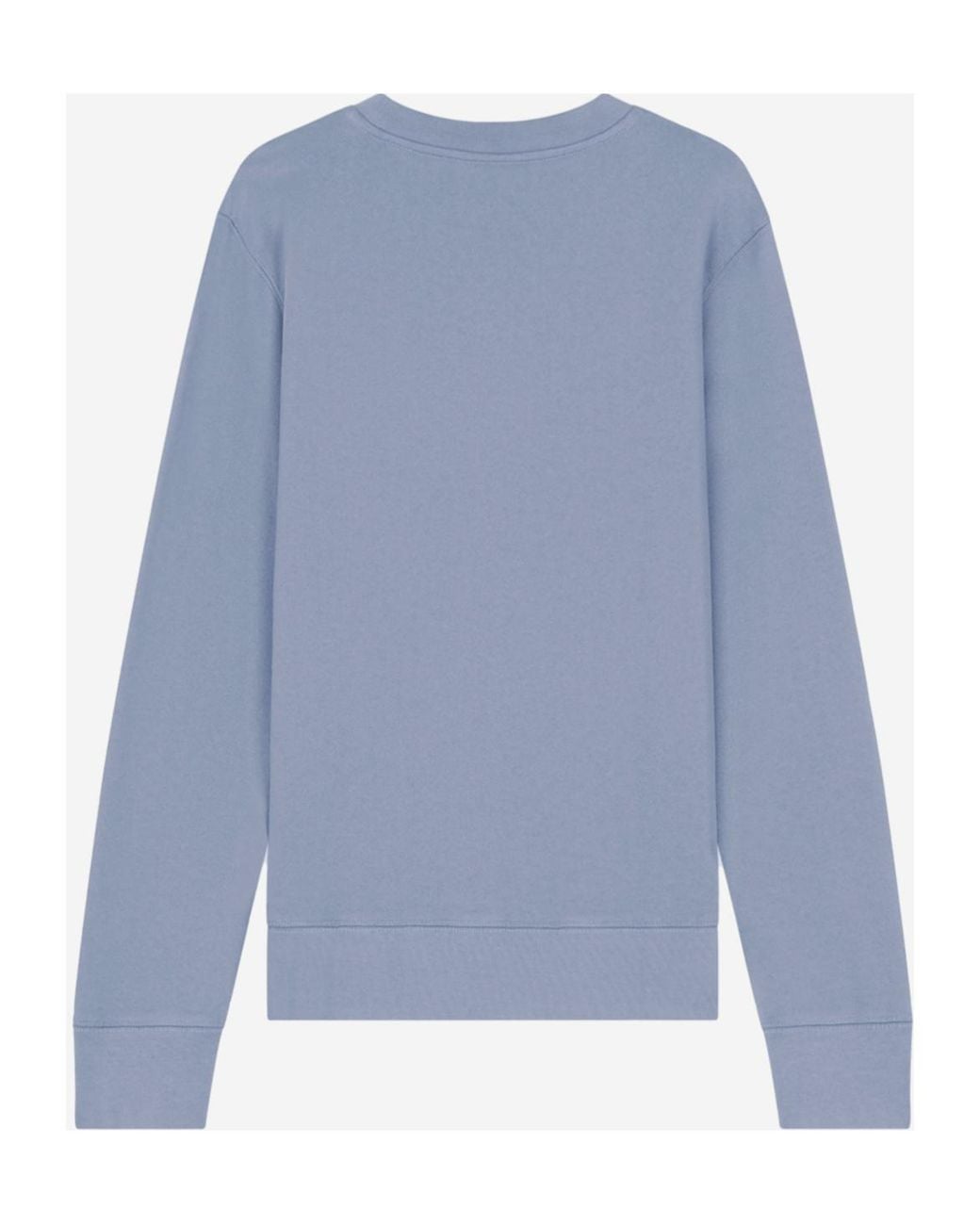 Maison Kitsuné Blue Maison Kitsuné Fox Head Patch Crewneck Sweatshirt for men