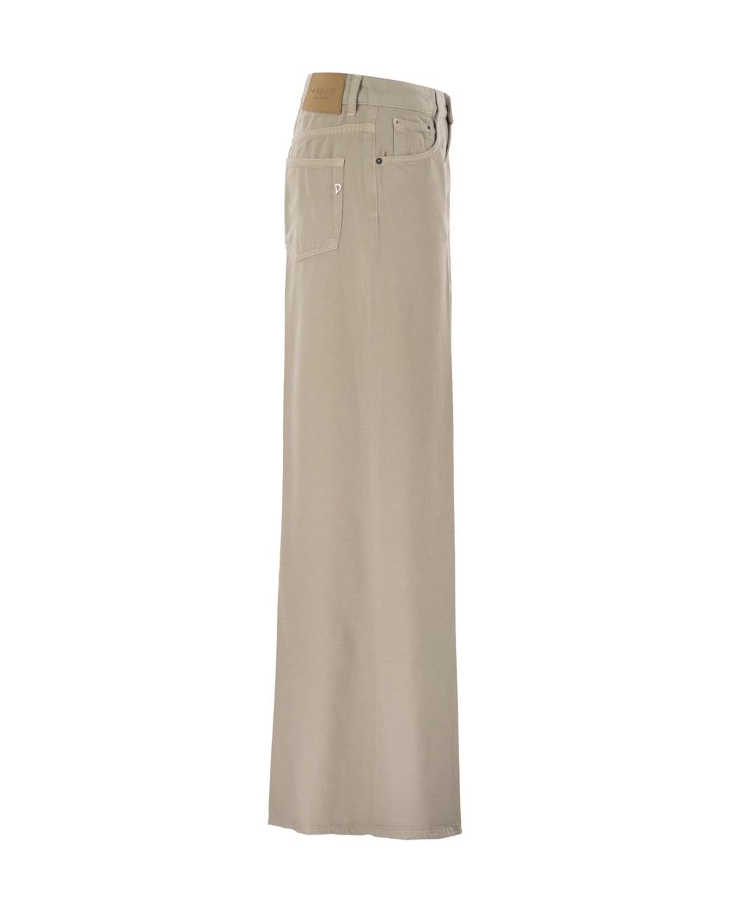 Dondup Gray Marlen Wide-Leg Jeans