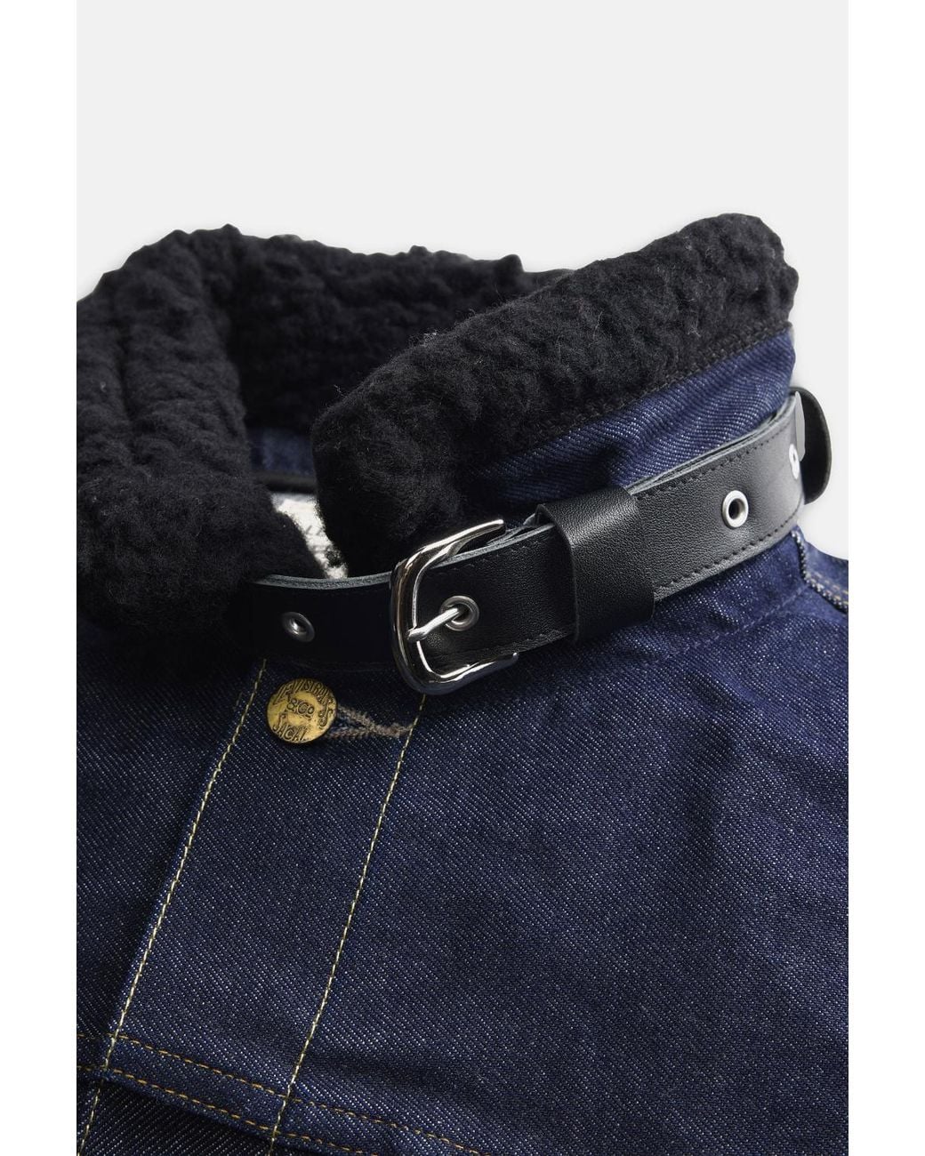 Sacai Blue Levi's X Denim Sherpa Jacket for men