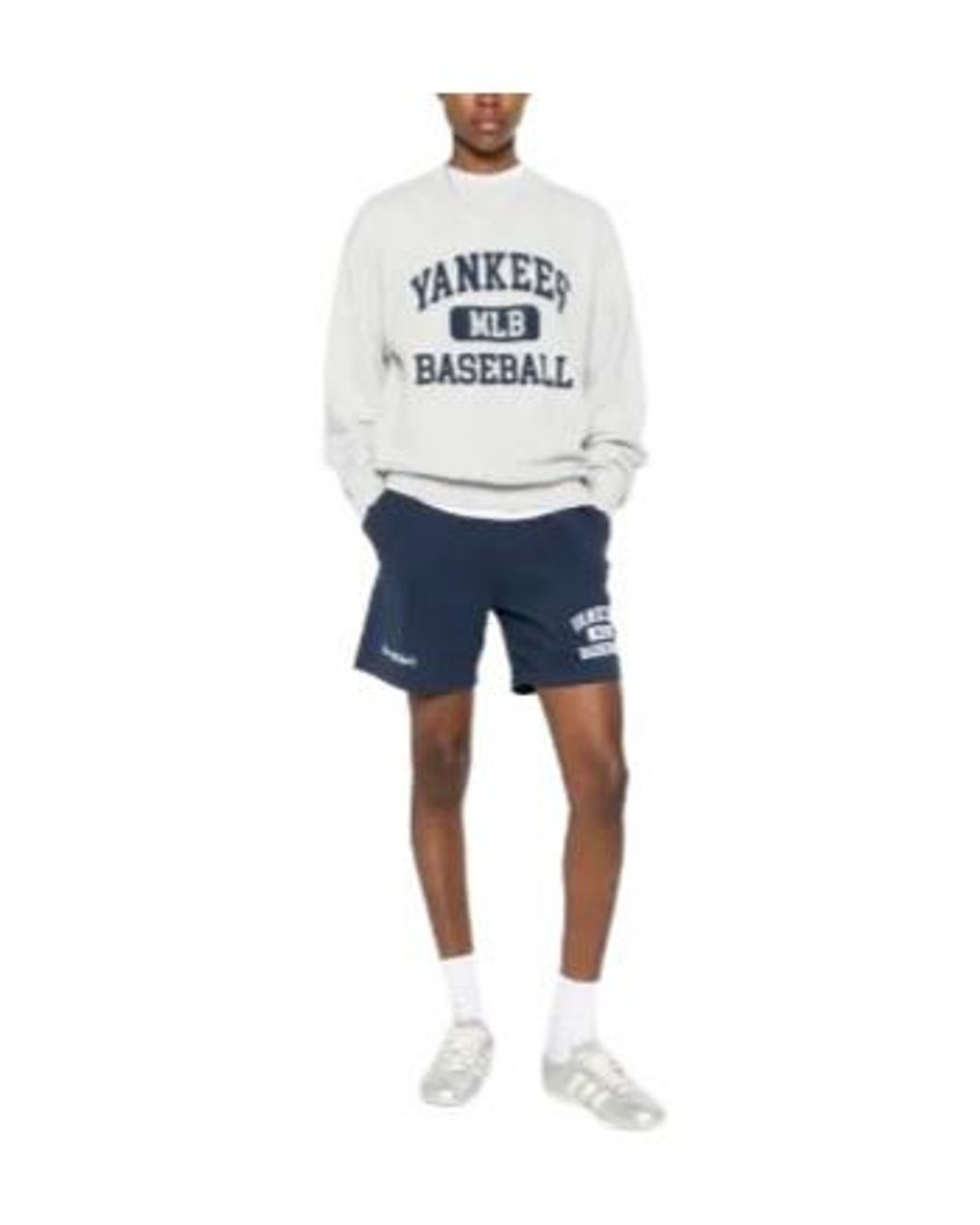 Sporty & Rich White Baseball-Print Sweatshirt
