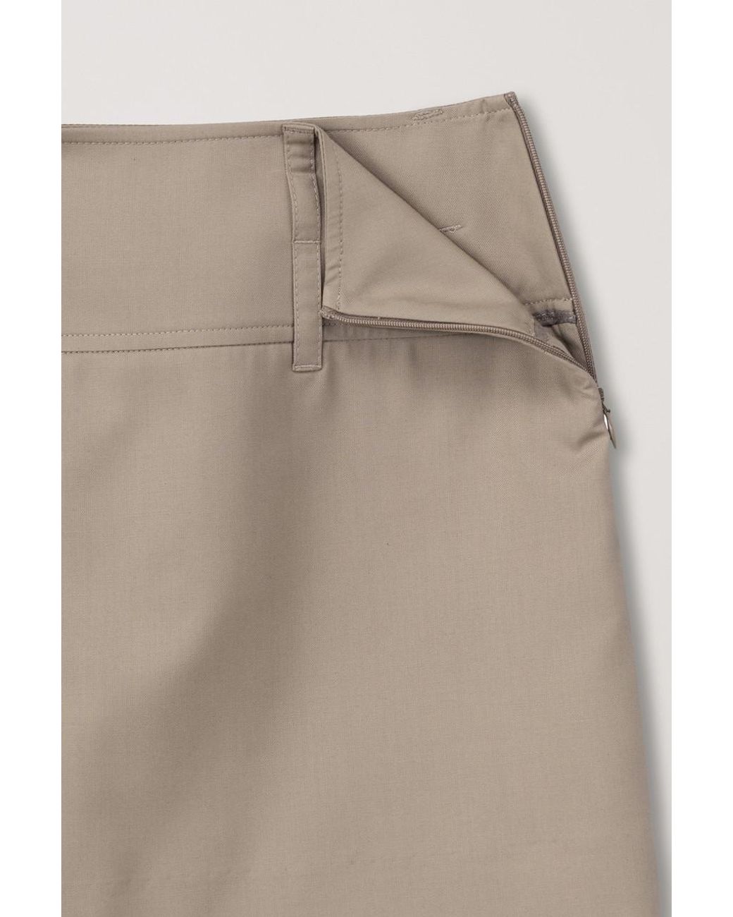 DUNST Natural Belted Micro Mini Skirt