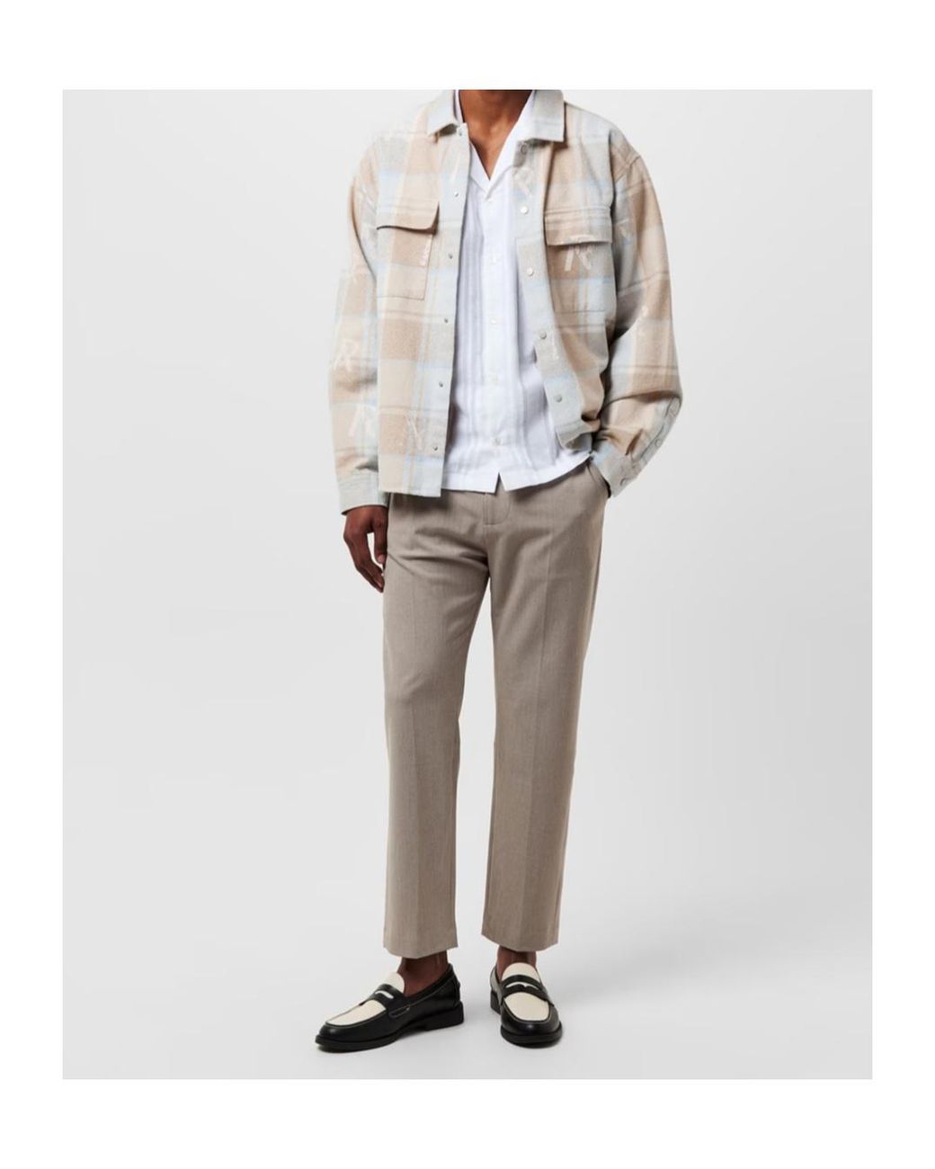 Represent White Long-Sleeve Shirt for men