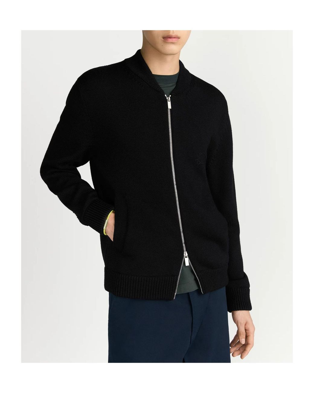 Dior Black Wool Knit Jacket for men
