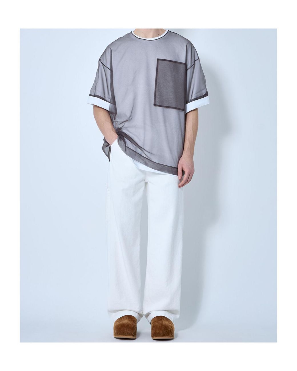 Dries Van Noten Blue Loose Fit Pants for men