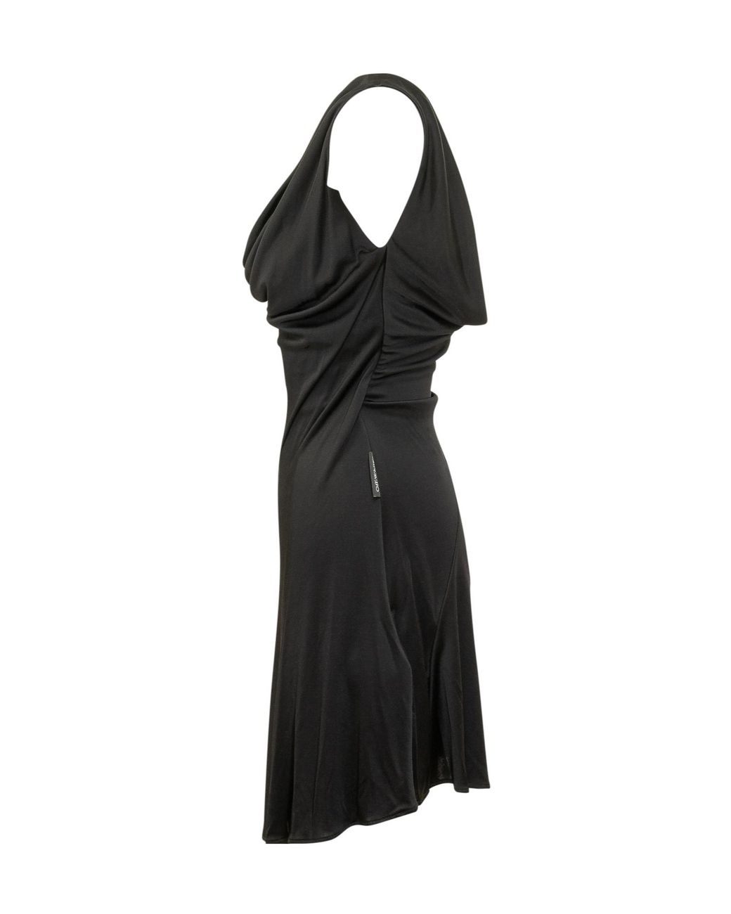 Off-White c/o Virgil Abloh Black Mini Fluid Jersey Dress