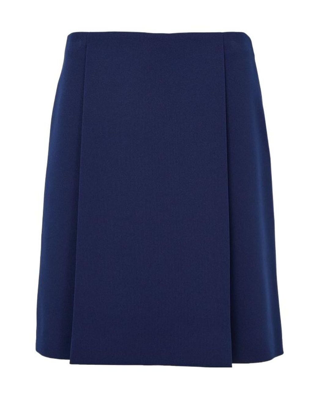 Miu Miu Blue Midi Jersey Skirt