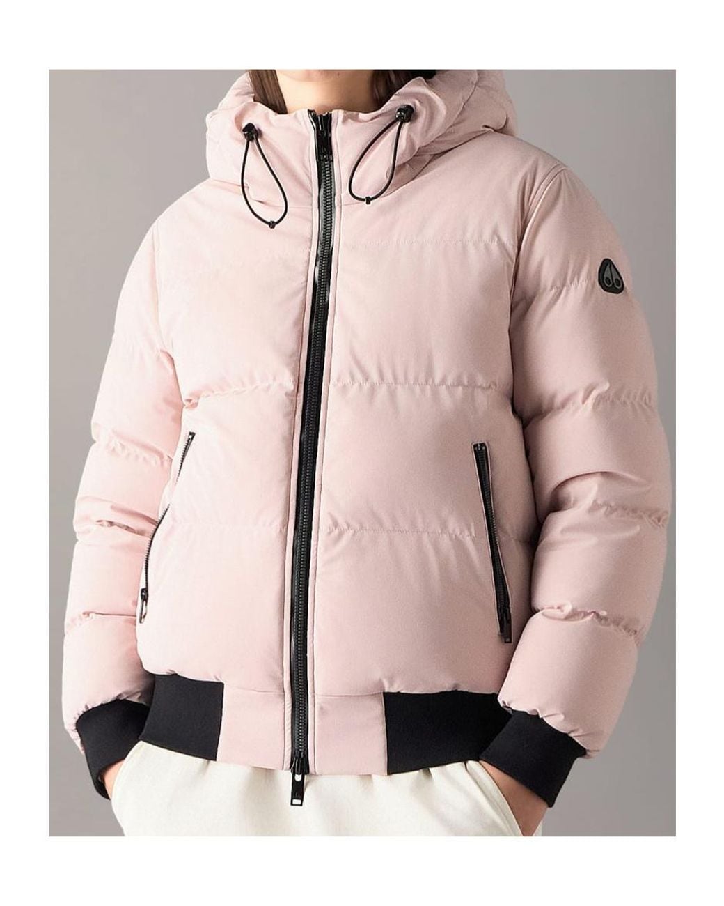 Moose Knuckles Pink Soho Down Bomber