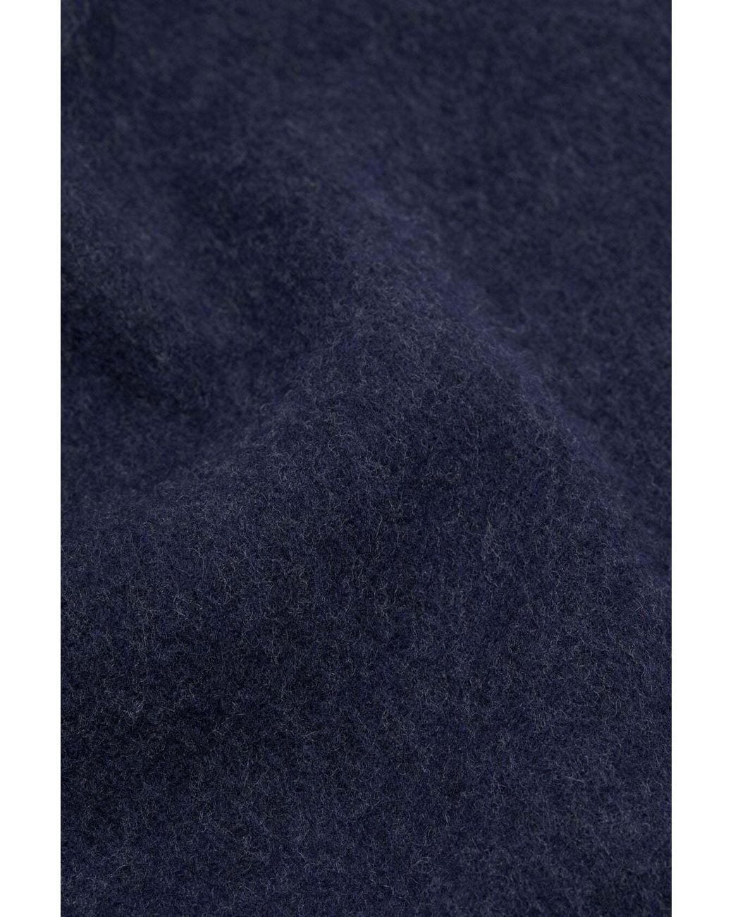 Acne Blue Fringe Wool Scarf for men