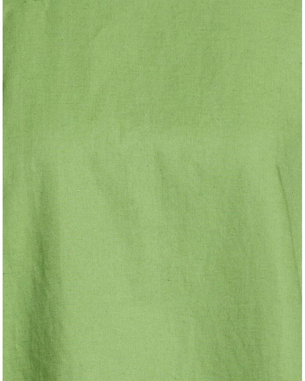 Weekend by Maxmara Green Sleeveless Solid Round-Neck Dress