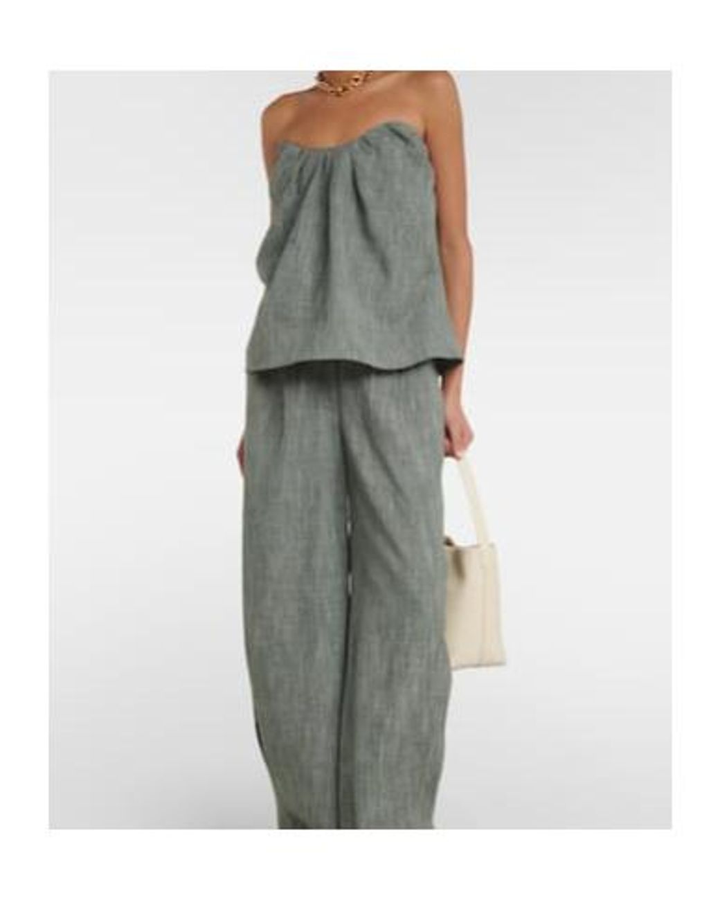 Co. Gray Pleated Blouse