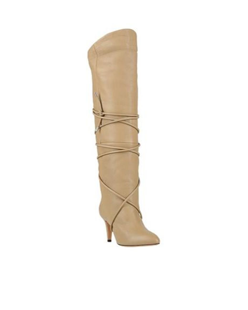 Isabel Marant Natural Solidcolor Pointedtoe Leather Boots