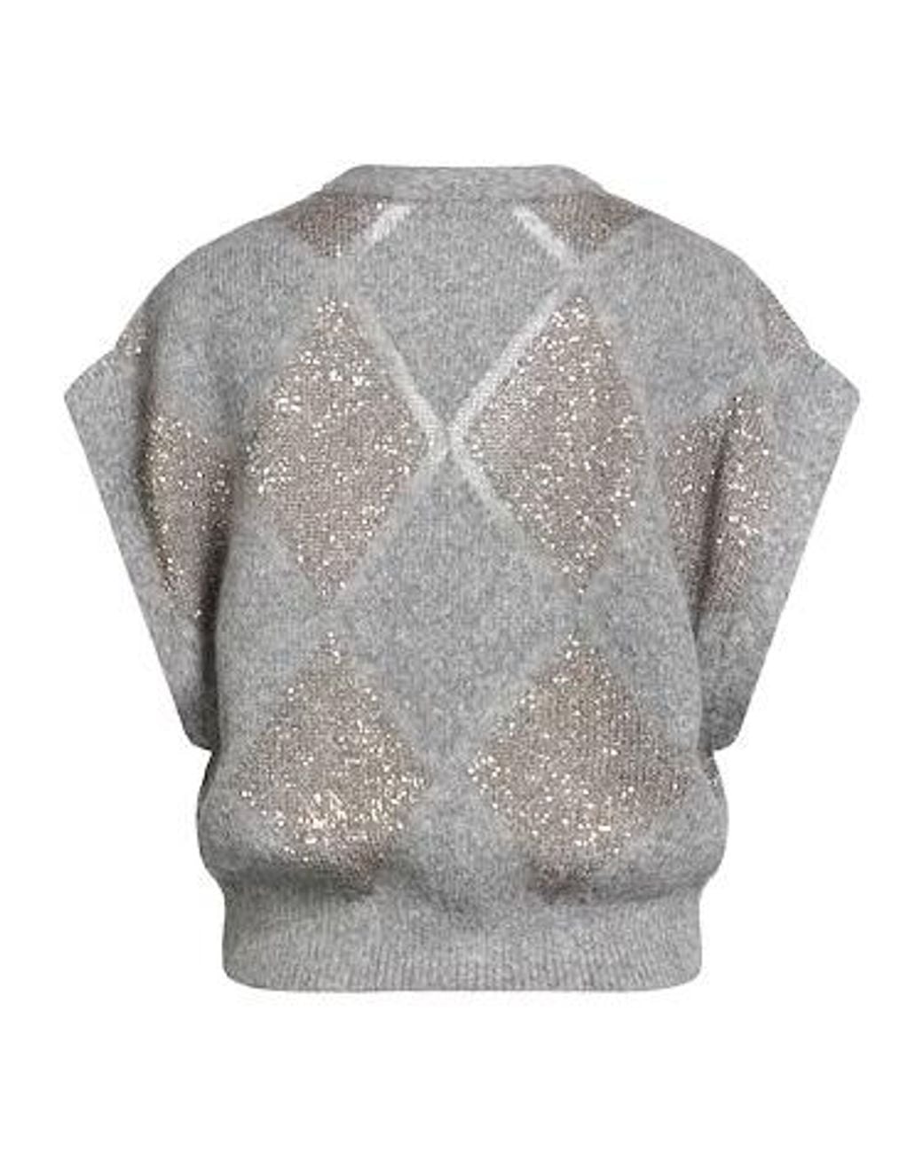 Brunello Cucinelli Gray Cardigans