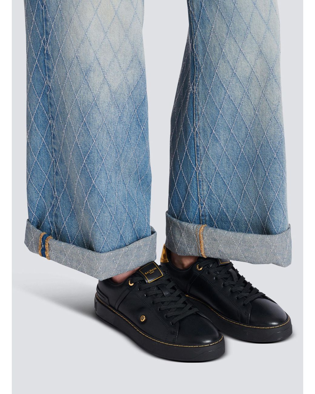 Balmain Black B-Court Sneakers